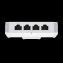 Sieninis Wi Fi 6 prieigos ta&scaron;kas su 4&times; GbE RJ45 1&times; PoE in + 1&times; PoE out iki 5.3 Gb s bendra pralaidumo sparta 300+ įrenginių palaikymas UniFi6 In Wall U6 IW Baltas Ubiquiti