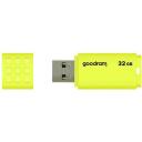 Goodram Pendrive UME2 32GB USB 2.0 UME2-0320Y0R11, 32GB, 20MB/s, 5MB/s, geltona, perforacija