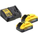 Dewalt 18V XR 2-Tool Brushless Combo Kit DCK2050H2T-QW, 2x5Ah Аккумулятор, 4A Зарядное устройство