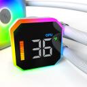 Montech CPU Dzesētājs HYPERFLOW DIGITAL 360 (W), 3 ventilatori, 129.5m&sup3;/h, 96.27mmH2O, FDB, balts