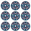 Bosch H&otilde;&otilde;rdumisplaat O780 2608902407, 125mm, 9 tk, 80, 120, 180, muu materjal