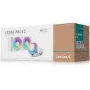 Deepcool Процессорный жидкостный кулер LE240 WH V2 R-LE240-WHAMMN-G-2, 240mm, 75.89cfm, 31.6dBA, 2 вентилятора, поддержка PWM