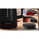 Bosch Skrudintuvas TAT3M124, Galia 950 W, Spalva Raudona, 2 Riekelės, Automatinis I&scaron;jungimas, Dribsnių Dėklas