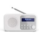 Sharp Tokyo kaasaskantav digitaalne raadio DR-P420(WH), DAB/DAB+/FM, Bluetooth 5.0, 4 x AA aku, valge