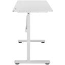 Maclean istu-seisa k&auml;sitsi reguleeritav laud ER-401W, 70-117cm, 140x60cm, 40kg, reguleeritav tugi, komplektis montaažitarvikud