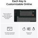 Keychron C3PX-H1, laidinis klaviatūra, 8000 Hz, RGB LED, TKL, PBT klavi&scaron;ai, mechaniniai jungikliai, ergonomi&scaron;kas dizainas