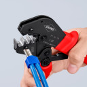 Kompaktie krimpē&scaron;anas knaibles, KNIPEX, 97 52 18, 2x6/2x10/2x16 mm&sup2;, ergonomisks dizains, samazina roku spēku līdz 30%