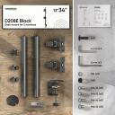 Onkron настенный крепеж для монитора D208E-B, 13-34 дюйма, максимальная нагрузка 16 кг, VESA 75x75, 100x100 мм