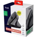 Trust USB datorpele Bayo II 25144, 2400 DPI, 6 pogas, 1.5m kabelis, ergonomisks, melna