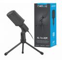 Natec Lauamikrofon NMI-1236, 1,8m, -47dB, 100-16000Hz, laud, must