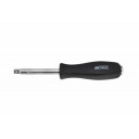 1/4" uzgriežņu atslēgas rokturis, 150mm, CrV tērauds, ergonomisks, AW38142BL, AWTOOLS