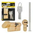 Keltin Užrakto cilindras su rankenėle K02641, 30/30G mm, 3 raktai, aliuminis, ZnAl lydinys, 25000 ciklų