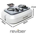 Reviber Svārstīgo vibrācijas plāk&scaron;ņu trenažieris RV-VIPL/ER-02, 500W, 16,5kg, 12mm amplitūda, 200kg lietotāja svars