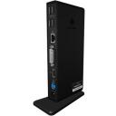 Raidsonic ICY BOX dokstacija IB-DK2241AC, strāvas adapteris AC 120/230 V, 2x USB 3.0, HDMI, DVI-I, Gigabit LAN