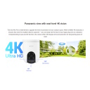 Ezviz H8C Pro CS-H8c-Pro-4K Āra 8MP 4K Pan & Tilt 360° Wi-Fi Kamera MicroSD / Krāsu Nakts Redze / Aktīva Aizsardzība Balts