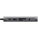 Raidsonic dokstacija IB-DK4040-CPD, 3xUSB 3.0, HDMI 3840x2160@30Hz, VGA 1920x1080@60Hz, RJ45 10/100/1000Mbit/s