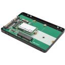 Digitus 2.5" SATA HDD korpus M.2 v&otilde;i mSATA DA-71118, SATA 6Gb/s, 520 MB/s, alumiinium, 1 x 2.5" sisemine