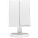 Rio Kokkuvolditav LED meigikpeegel MMFD-WH-EU/1,3, 2x/3x, USB 5V, 180&deg; p&ouml;&ouml;ratav, puutetundlik aktiveerimine