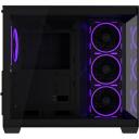 Asus Korpus A32 PLUS TG ARGB BLACK, 435mm, 285mm, 390mm, 2x3.5", 3x120mm, 1x120mm, USB Type-C, RGB ap&scaron;vietimas