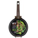 Resto Pannkoogipann 93025, 24 cm, 440 mm, 700 g, mati pruun, PFLUON, puidust k&auml;epide, induktsioonile sobiv, 1 tk