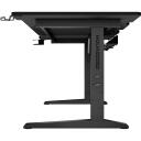 Genesis Moduārais Spēļu Galds NDS-2251, 180cm, 70-90cm, melns, MDF, kauss turētājs, austiņu turētājs, vadu pārvaldība