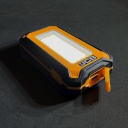 JCB viegls uzlādējams LED darba lukturis darbnīcai un būvlaukumam 1000lm 3 režīmi magnēts āķis USB Powerbank IP54 JCB-WL-PALM
