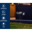 Beper Dārza lampa P207ILO104, 1.2 V, 6 spuldzes, IP44, Ni-MH 300 mAh, melna, plastmasa