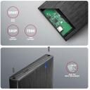 Axagon HDD korpusas EE25-XA6C 2,5" USB-C 5Gbps, juodas, 0,6 m laidas