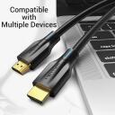 Vention HDMI кабель 2M AANBH 8K@60Hz, 48 Гбит/с, 3D, HDR, OFC, черный