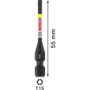 Bosch L&ouml;&ouml;ktrelli otsikud 2608522529, T15, 55mm, must, 2 tk, metall