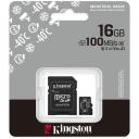 Kingston microSDHC kortelė SDCIT2/16GB, 16 GB, UHS-I, 100 MB/s, 80 MB/s, A1, V30, U3, SD adapteris