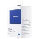 Samsung SSD ārējais MU-PC2T0H/WW 2TB, lasī&scaron;anas ātrums 1050 MB/s, rakstī&scaron;anas ātrums 1000 MB/s, USB Type-C, 256-bit AES