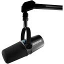 Shure MV7I mikrofonu un saskarnes, 24bit, 48kHz, dinamiska, melna, 1xXLR, 1xUSB-C, 1x3.5mm, 36dB, 128dB