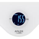 Adler k&ouml;&ouml;gikaal AD 3180, 10 kg, 1 g, LCD ekraan, 218 x 218 mm, karastatud klaas, tara funktsioon