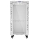 Lanberg Rack kapp 19" vabalt seisv 22U/600x800, FF01-6822-12SL, RAL 7035, 4 ventilaatori pesa, LCD termostaat