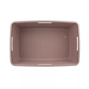 Skalbinių krepšys iš džiuto 46L 59x39x26cm rožinis 0808091204 Curver