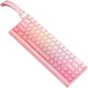 Onikuma G69 klaviatuur, G69 pink, 68 nuppu, 0.125 ms, 50 miljonit vajutust, ARGB valgustus, USB-C