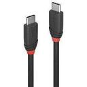 Lindy USB C-C кабель 36905 0.5м, 20Гбит/с, черный, PVC корпус, никелевые разъемы, тройная защита