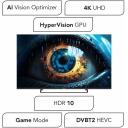 Manta televizors 50LUV125E, 50 collas, 3840 x 2160, 3 HDMI, 2 USB, 10 W, Wi-Fi, HDR 10, Dolby Digital Plus, viesnīcas režīms