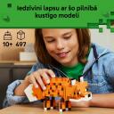 Lego Konstruktors Minecraft Lapsa 21588, 497 gab., kustīgas kājas, grozāms kakls, kustināma galva