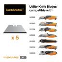 Universālie nažu asmeņi CarbonMax&trade;, FISKARS, 1027229, 5 gab.