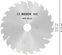 Ripzāģa disks 210x30mm Optiline Wood, Rokas ripzāģiem PRO WOOD RIPZĀĢA ASMENS, 2608640621, BOSCH
