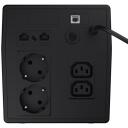 Green Cell UPS 1000VA 700W UPS08, 700W, 1000VA, 2xIEC-C13, 2xC/F, 1xUSB, 2xRJ-45, 12V, 7Ah, 2 akumuliatoriai, 6ms