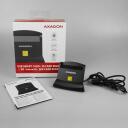 Axagon Nutikaardilugeja CRE-SM2, USB 2.0, 1.3 m kaabel, toetab SIM, microSD, SD kaarte, must