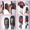 Kstools Kombineeritud mutriv&otilde;tmete komplekt 503.4250, 19mm, 1244g, Kroom-vanaadium, 72 hammast, DIN 3113, DIN ISO 3318