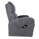 Atpūtas krēsls BARNY 72x93xH104cm, elektrisks, pelēks 13844 Allit