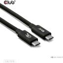 Club3D док-станция CAC-1570 USB-C к USB-C 1.2м черный, 80Gbps, 240W, 4K540Hz, 2 x USB4 Type-C&reg; Male