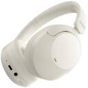 Qcy bezvadu austiņas H4 balta, 40mm, 600mAh, līdz 70h, ANC, Bluetooth 5.1, QCY lietotne, 3.5mm kabelis