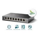 TP-Link TL-SG108E сетевой коммутатор Easy-Smart 8&times; Gigabit 10/100/1000 Mbps VLAN QoS IGMP Snooping чёрный