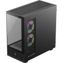 Gamemax Korpus NEX C51 BK, 1+1 x 3.5", 1 x 2.5", 2 x USB 3.0, 1 x USB-C, 7 laiendusslotti, must